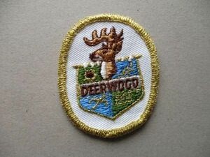 70s ディアウッド カントリークラブ DEERWOOD COUNTRY CLUBワッペン/シカしか米国PATCHゴルフクラブCCビンテージvintageパッチGOLF鹿 V194