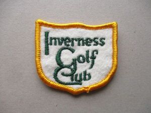 70s インバネス ゴルフクラブInverness GOLF CLUBワッペン/CCカントリークラブCOUNTRY米国PATCHビンテージvintageパッチGC V194