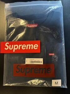 売切り　新品　正規品 Mサイズ　Supreme シュプリーム Small Box Logo L/S Tee 長袖 スモール ボックスロゴ Tシャツ ロンT ネイビー メンズ