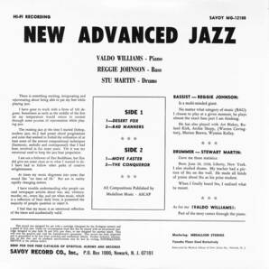 A00590853/LP/バルド・ウィリアムズ「New Advanced Jazz」の画像2