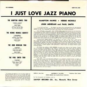 A00590841/LP/ハンプトン・ホーズ / ハービー・ニコルス / ジョン・ミーガン / ポール・スミス「I Just Love Jazz Piano! (1990年・KIJJ-の画像2