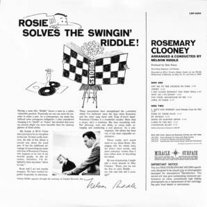 A00591316/LP/ローズマリー・クルーニー with ネルソン・リドル(編曲・指揮)「Rosie Solves The Swingin Riddle! (1993年・BVJJ-2859・STの画像2