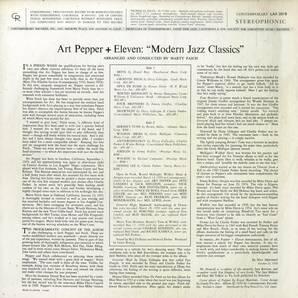 A00590828/LP/アート・ペッパー・プラス・イレヴン「Art Pepper + Eleven / Modern Jazz Classics (1974年・LAX-3015・クールジャズ・バの画像2