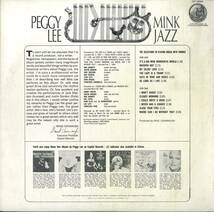 A00591972/LP/ペギー・リー (PEGGY LEE)「Mink Jazz (ST-1850・ヴォーカル・クールジャズ)」_画像2