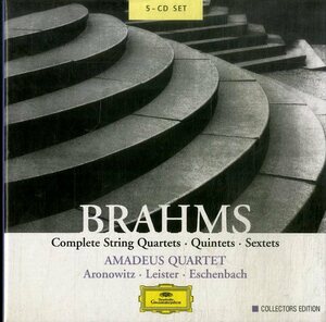 D00160987/▲▲CD5枚組ボックス/アマデウス弦楽四重奏団「Brahms /Complete String Quartets (2003年・474-358-2)」