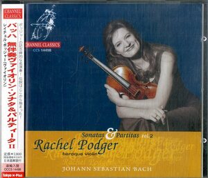 D00161089/CD/レイチェル・ポッジャー(Vn)「バッハ / 無伴奏ヴァイオリン・ソナタ＆パルティータII (1999年・OCCS-14498)」