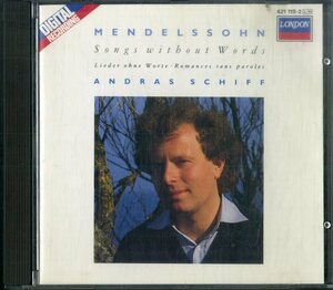 D00151209/CD/アンドラーシュ・シフ「Mendelssohn / Songs Without Words」
