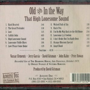 D00160627/CD/オールド & イン・ザ・ウェイ (OLD AND IN THE WAY)「That High Lonesome Sound (1996年・ACD-19・ブルーグラス・BLUEGRASSの画像2