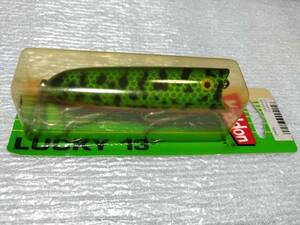 ラッキー１３　吹き目　GR　LUCKY-13　X2500　heddon へドン トップ　TOP　新品購入未使用品　スミス　オフト　プラドコ　