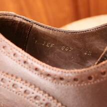 極美品◎【PRADA】プラダ オイルバケッタレザー UK6.5 ブラウン ビジネスカジュアル メンズ 革靴_画像8