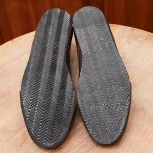 【新品同様◎】TST メダリオンレザースニーカー EU43 ダークパープル ビジネスカジュアル メンズ 革靴の画像6
