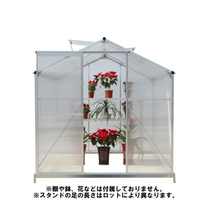【即納】GRESS グリーンハウス 10x6フィート 中空ポリカーボネート アルミ 温室 ハウス ガーデニング 花 観葉植物 栽培の画像2