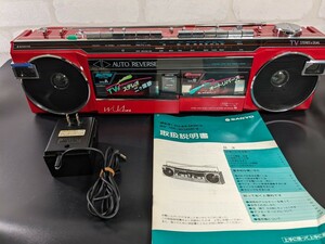  Sanyo radio-cassette MR-WU4MK Ⅲ box attached junk 