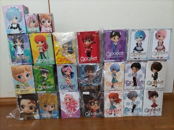 Q posket その他 まとめ売り ワンピース ヱヴァンゲリヲン うる星やつら ゲゲゲの鬼太郎 Reゼロなど フィギュア