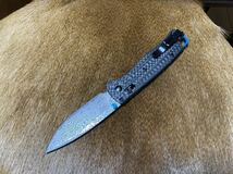 Benchmade 535 ブラックハンドル ダマスカス// ナイフ 。ベンチメイド 登山 釣り キャンプ ブッシュクラフト_画像4