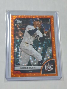 2023 Topps World Baseball Classic Mookie Betts /25 WBC variation　25枚限定 ムーキー・ベッツ USA LA Dodgers 