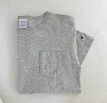 Champion チャンピオン T1011 ティーテンイレブン ポケット付 半袖 Tシャツ made in USA 　アメリカ製　オックスフォードグレイ　Ｓサイズ_画像9