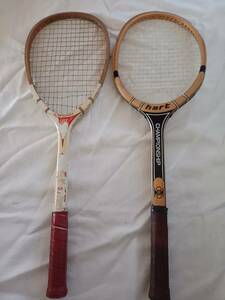 かなり古いテニスラケット　２本　「KAWASAKI」「hart」