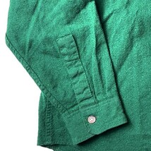 定番モデル! 80s USA製 WOOLRICH ウールリッチ ヴィンテージ コットン 長袖 ワークシャツ グリーン 緑 XLサイズ メンズ アメカジ 古着 希少_画像4