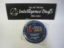 TM NETWORK（宇都宮隆　小室哲哉　木根尚登）【缶バッジ『TK-SOLO』】（Tour intelligence Days 1984-2024 デコガチャ）未開封_画像1