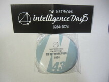 TM NETWORK（宇都宮隆　小室哲哉　木根尚登）【缶バッジ『N43』】（Tour intelligence Days 1984-2024 デコガチャ）未開封_画像1