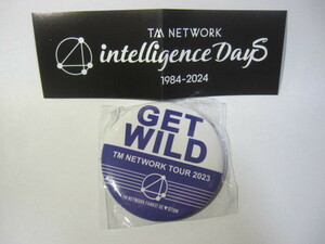 TM NETWORK( Utsunomiya Takashi Komuro Tetsuya Kine Naoto )[ can badge [GET WILD]](Tour intelligence Days 1984-2024 deco ga tea ) unopened 