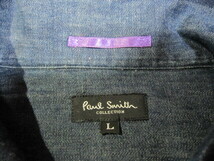 Paul Smith COLLECTION（ポールスミス コレクション）【半袖シャツ,634637-842S,インディゴ？デニム,サイズ＝L】日本製　made in japan_画像4