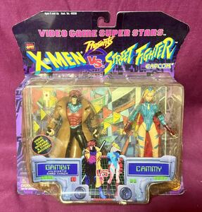 '98 TOYBIZ『X-MEN vs STREET FIGHTER』GAMBIT vs CAMMY アクションフィギュア ガンビット キャミィ MARVEL CAPCOM カプコン