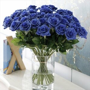 (即決) 大量25本 バラ 高級造花 アートフラワー シルクフラワー 花束 ローズ アレンジメント ブーケ プレゼント お祝い 結婚式の画像6