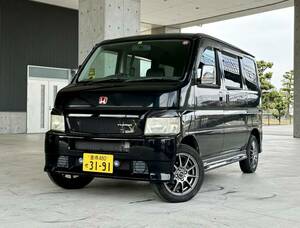 平成14年 ホンダ バモス エアロ ターボ車! 車検6年12月まで! 機関良好! 社外オーディオ/社外アルミ! 売り切り!