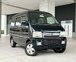 平成17年 スズキ エブリィワゴン ジョイポップ 4WD ターボ車 ハイルーフ 機関良好! キーレス/アルミ! タイチェーン! 売り切り!