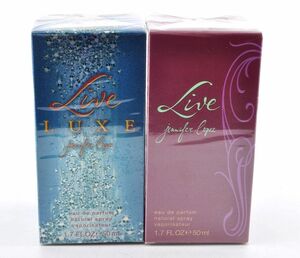 未使用 50ml Jennifer Lopez ジェニファーロペス live luxe Eau de Toilette ライブリュックス オードトワレ 香水 2セット b0306024