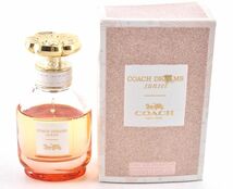 40ml COACH コーチ Dreams Sunset Eau de PARFUM ドリームス サンセット オードパルファム 香水 オレンジ スプレー 箱付き C0314010_画像1