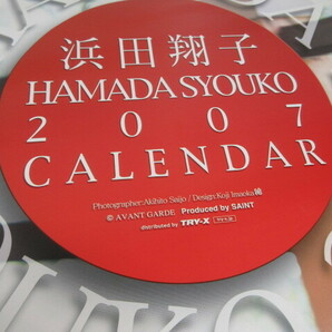 2A1-5「浜田翔子 2007 カレンダー」B2サイズ 特製ポスター付き 全8枚 現状品 写真 タレント グラビアの画像2