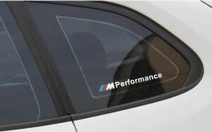 NEW BMW M Performance window sticker 2 pieces set white M3 M5 X3 X5