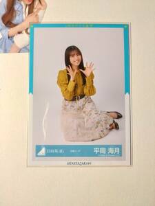 【平岡海月】【検品済】花柄コーデ すわり【まとめ発送可】日向坂46 生写真 グッズ