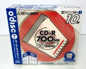 K/ 【未開封】　CD-R　700MB　24倍速対応　O'disc　オーディスクストア　CR80AD10S4　10枚　0424-4