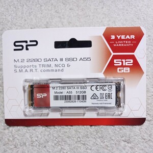 シリコンパワー　M.2 2280 SATA III SSD A55 512GB