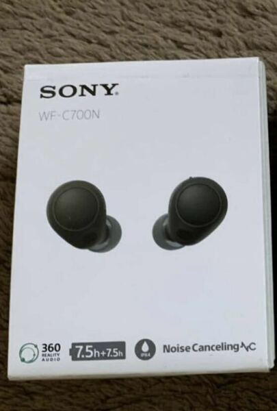 【 ブラック 】【新品未使用】SONY WF-C700N ソニー ノイズキャンセリング ステレオヘッドセット ワイヤレスイヤホン 