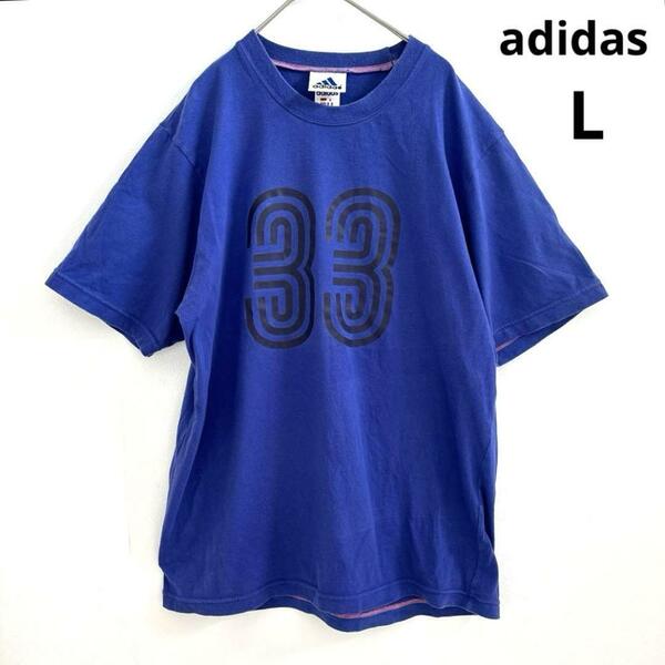 adidas アディダス Tシャツ クルーネック vintage L