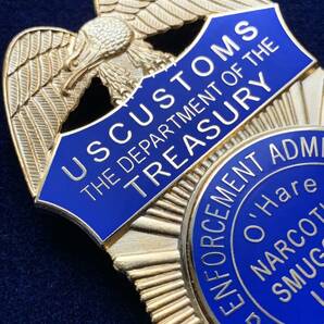 USCS/DEA O'Hare空港麻薬密輸ユニット 特別捜査官 バッジ レプリカの画像8