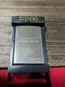 中古zippo 2003年製　PLATINUM COATING ZIPPO