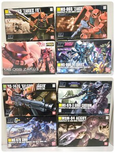 K-41■１円〜未組立品 RG/HG ザク/グフ/アッガイ　ジオン公国軍　8点まとめセット　機動戦士ガンダム