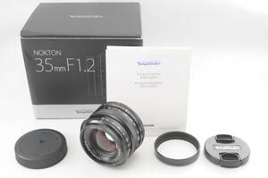◆新品級◆ Voigtlander フォクトレンダー NOKTON 35mm F1.2 FUJIFILM Xマウント用★外観・光学共に最高クラス! 完動品! 細かく動作確認済!