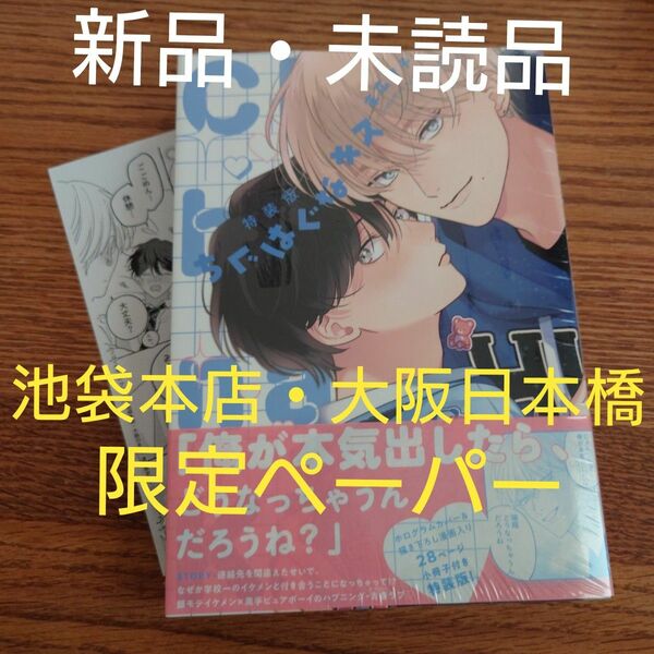 新品☆ちぐはぐなキス 特装版/末広マチ/BL 漫画/池袋本店・大阪日本橋 通販限定ペーパー☆カテゴリ変更可能