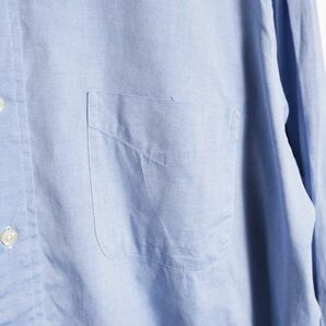 90’s 00's USA製 ブルックスブラザーズ ピンオックスフォード ボタンダウンシャツ (16-34) 青 90年代 旧タグ アメリカ製 オールドの画像6