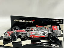 ミニチャンプス 1/43 ボーダフォン マクラーレン メルセデス MP4-22 F1グランプリ 2007 フェルナンド・アロンソ_画像3