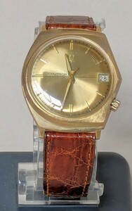 腕時計③ BULOVA ブローバ ACCUTRON アキュトロン 14KT GOLD CASE クオーツ メンズ