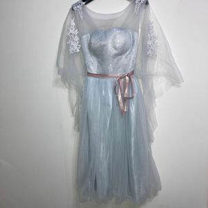 結婚式 ・パーティー用カラードレス ・ブルー・サイズM・身長153〜160センチくらいの方