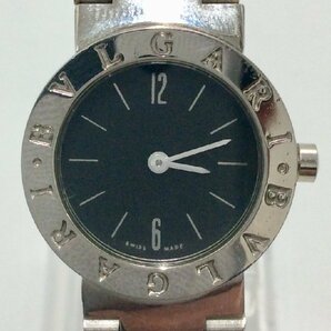 【稼働品】BVLGARI ブルガリ BB23GL P31970 クォーツ レディース 腕時計 ブラック文字盤  K0425の画像2